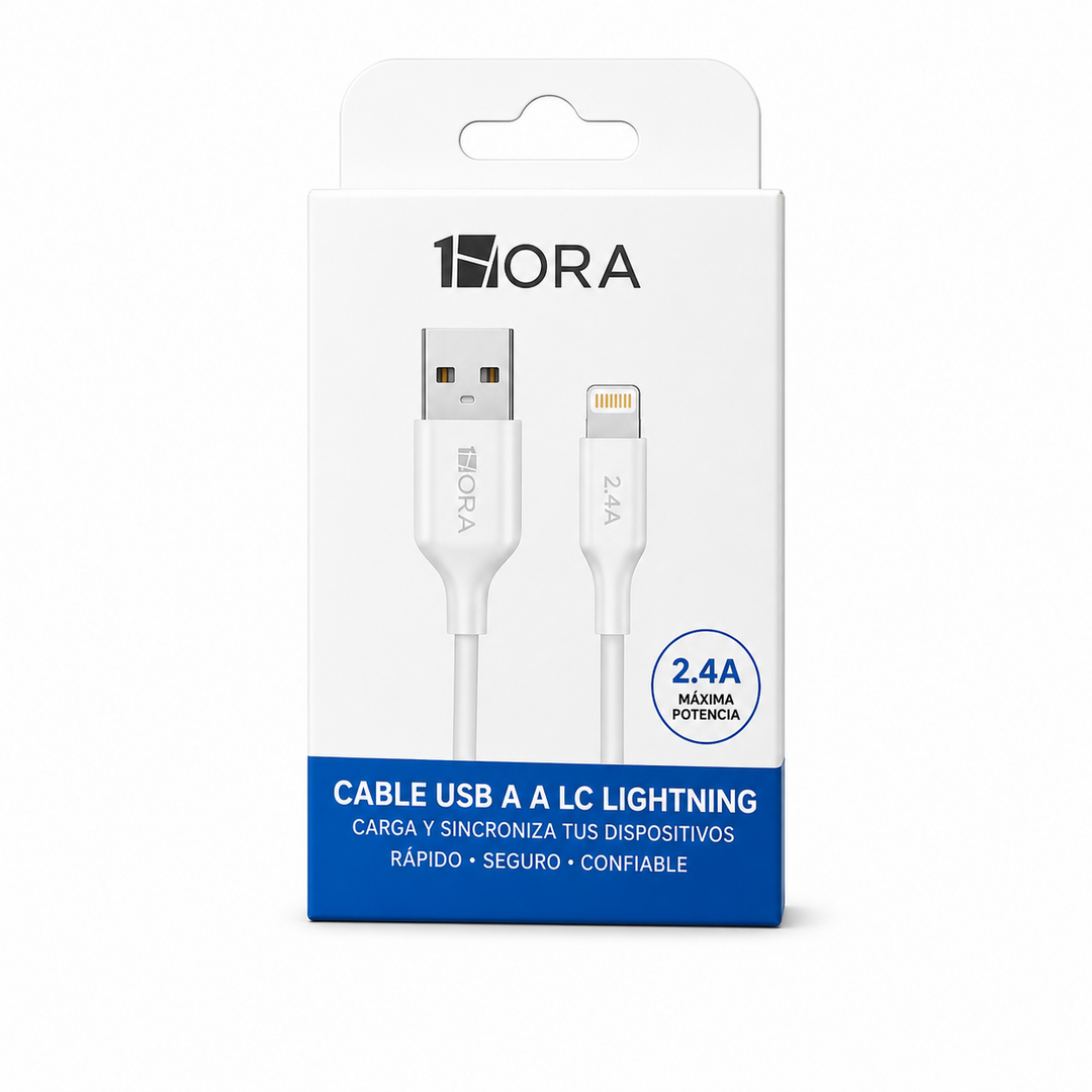 Cable 1hora Usb A a Lightning  Cab 237